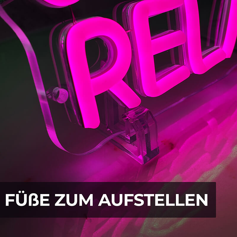"Just Relax" LED-Neonschild (30x35cm)(USB)