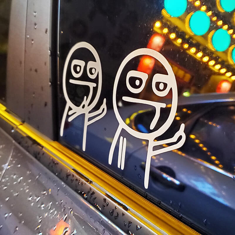 "FYOU BOYZ" Autofenster-Aufkleber (4 Paar-Set)