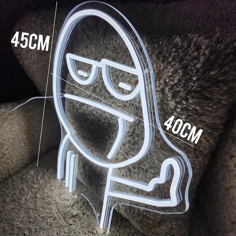 "👤 SCHWACHKOPF" LED-Neonschild (USB) bayondo