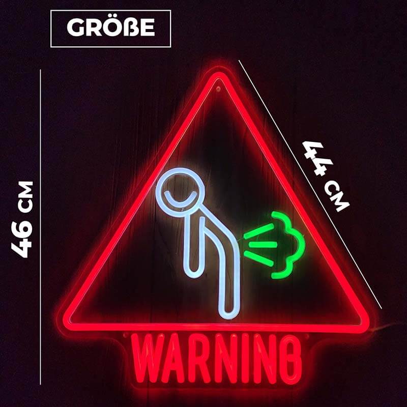 "PUPSALARM" LED-Schild (44x46cm) USB bayondo