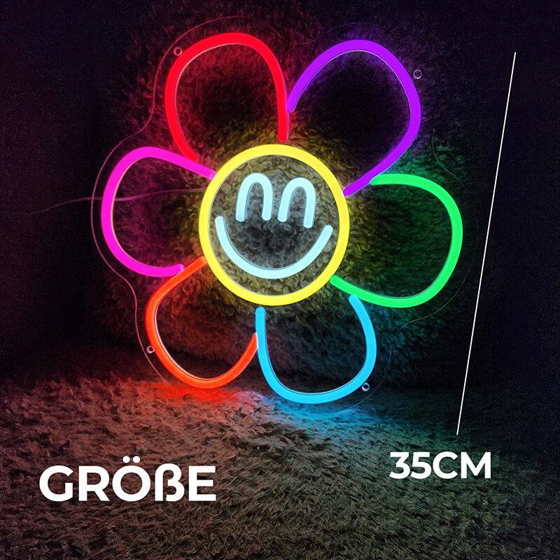 SMILEY BLUME (35x35cm)(USB)