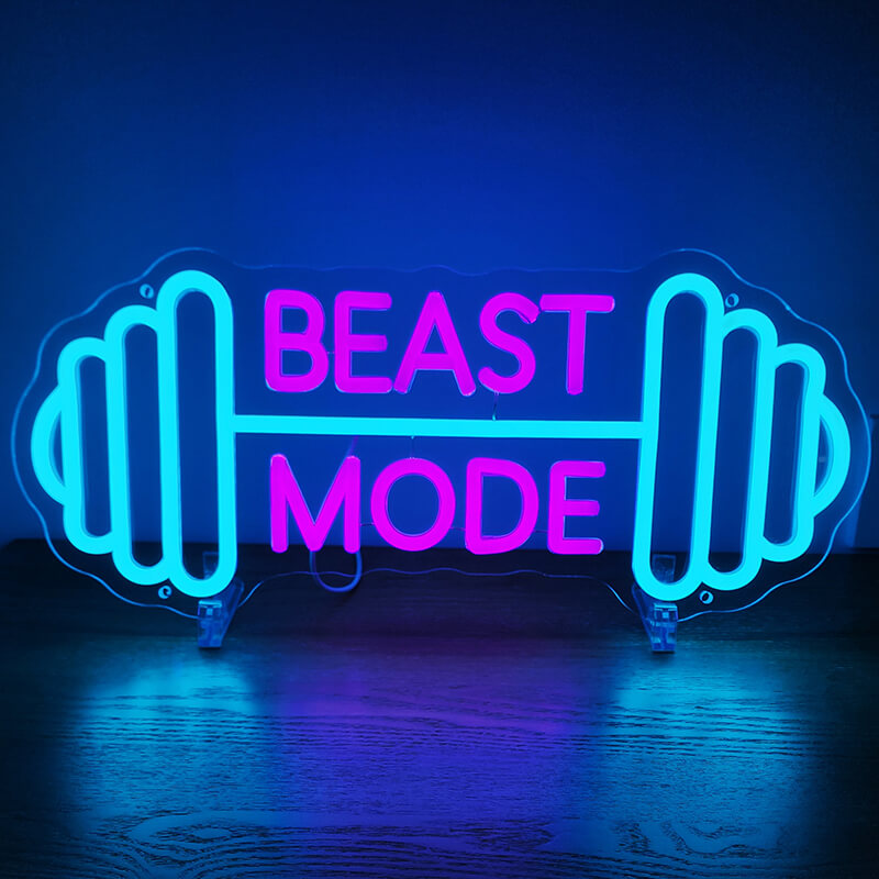 "BEAST MODE" LED-Neonschild (19,5x45)(USB)