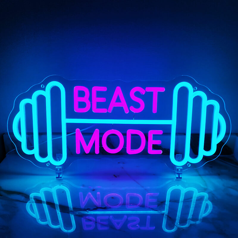 "BEAST MODE" LED-Neonschild (19,5x45)(USB)