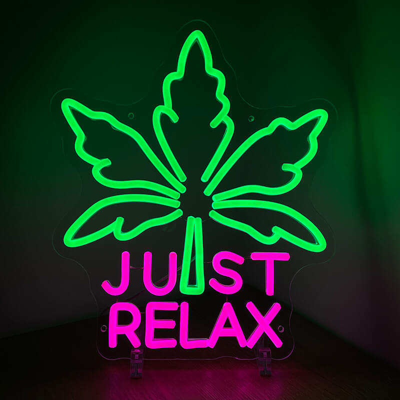 "Just Relax" LED-Neonschild (30x35cm)(USB)
