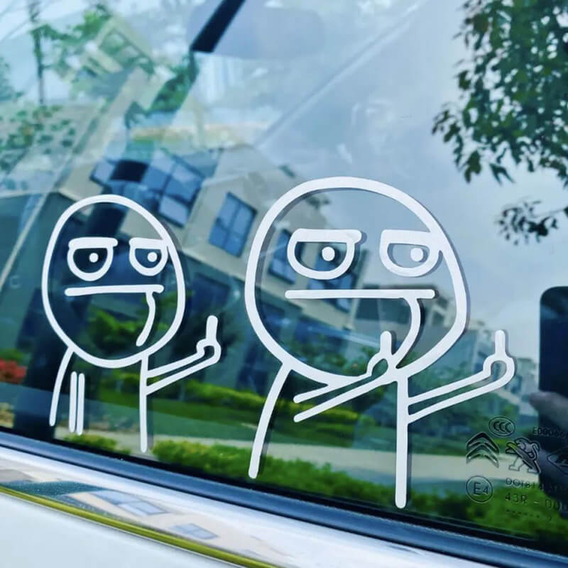 "FYOU BOYZ" Autofenster-Aufkleber (4 Paar-Set)