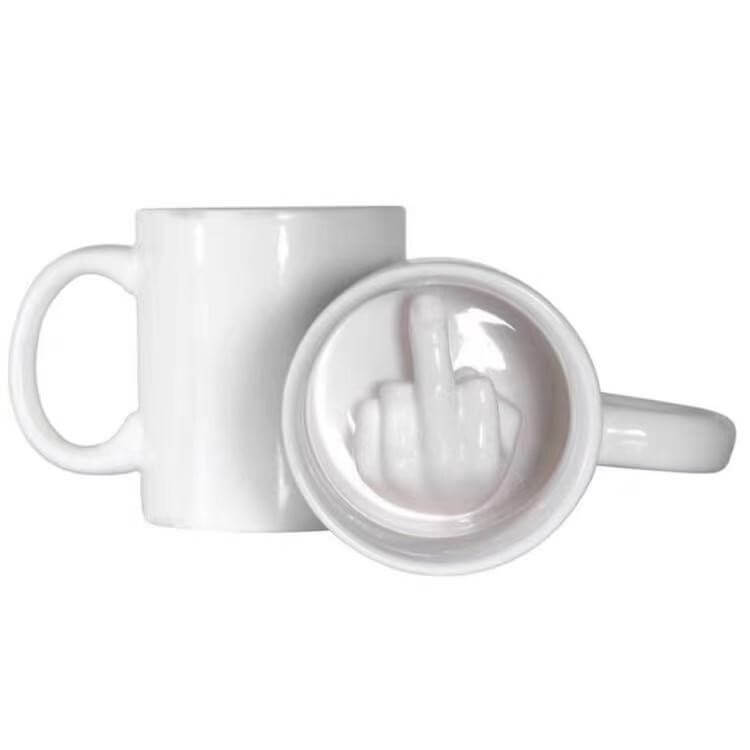 Mittelfinger Kaffeetasse bayondo