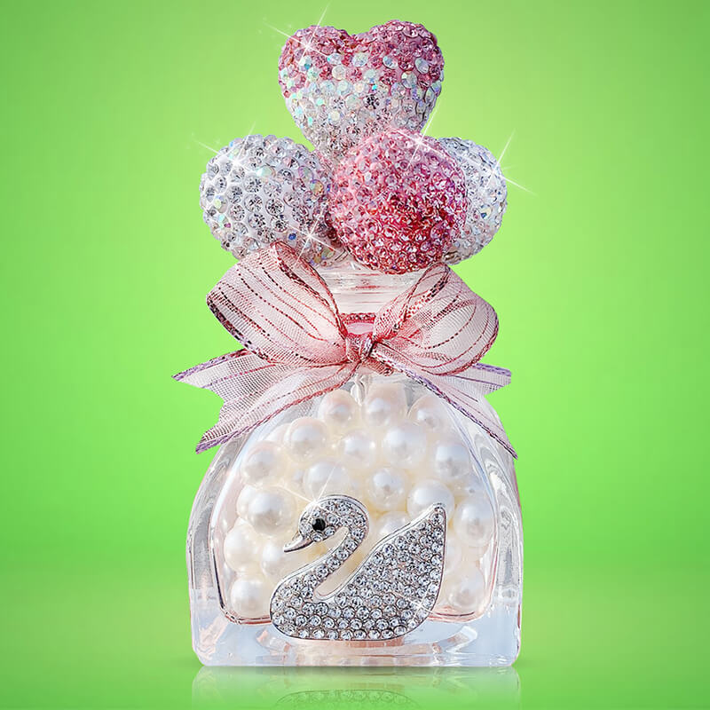 Glamouröses Strass-Autodekor „Schwan“ bayondo