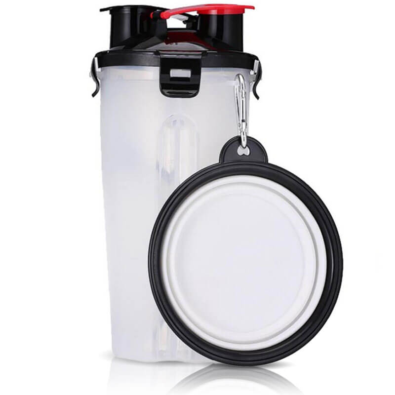 2 in 1 mobiler Futterbecher zum mitnehmen