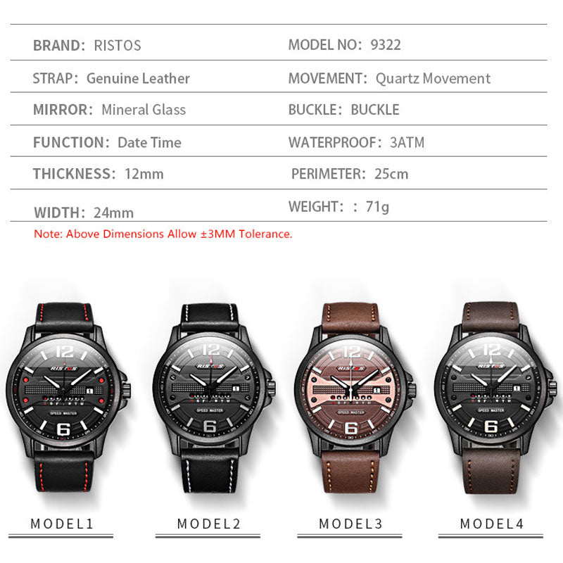 RISTOS-Exclusive Herren Uhr