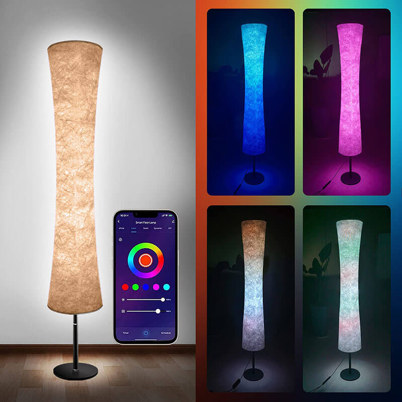 LED-Regenbogen-Wohnzimmerlampe mit Fernbedienung & APP bayondo