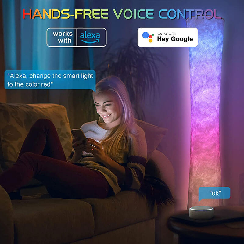 LED-Regenbogen-Wohnzimmerlampe mit Fernbedienung & APP