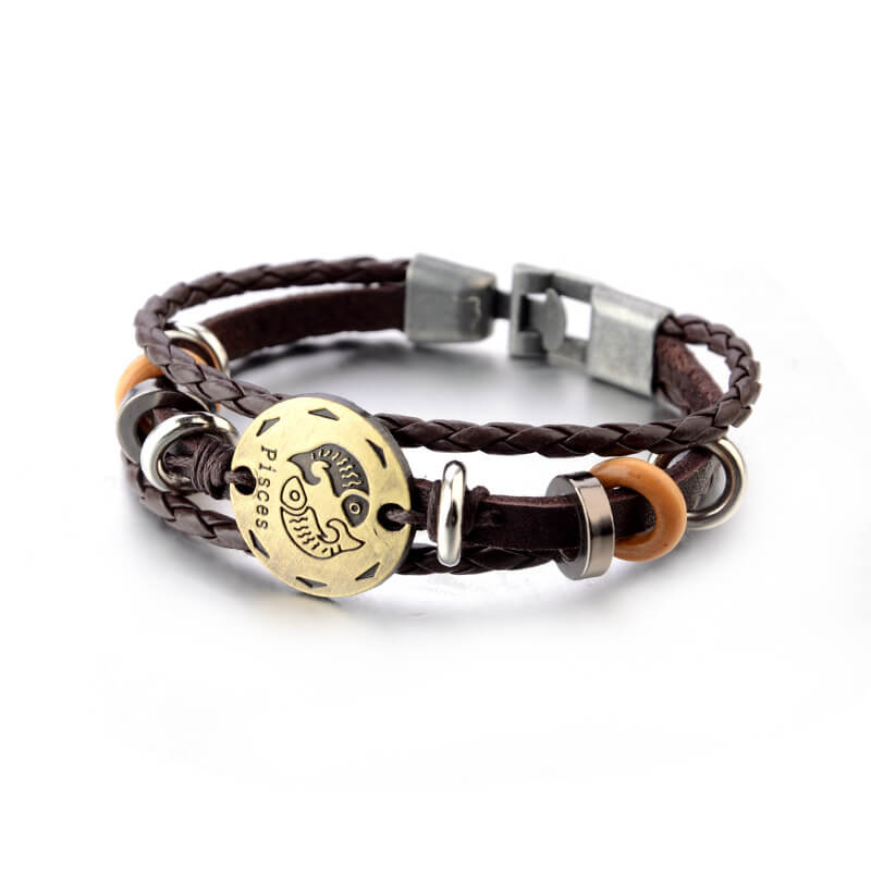 STERNZEICHEN Lederarmbänder Unisex