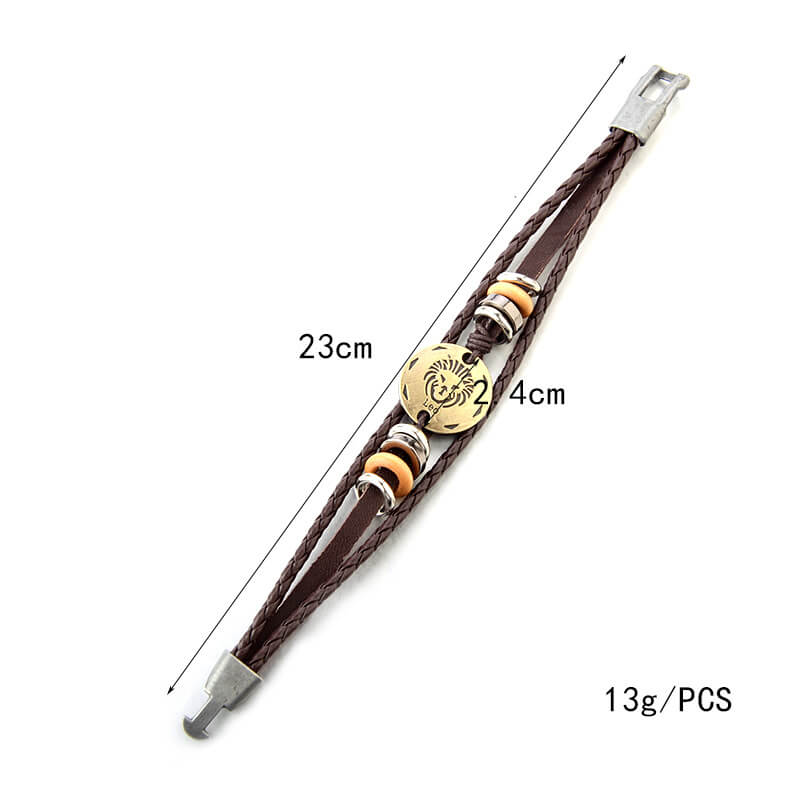 STERNZEICHEN Lederarmbänder Unisex bayondo