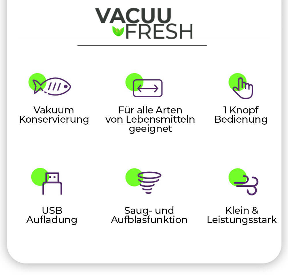 *NEU* 2 in 1 - VACUUFRESH VAKUUMIERER bayondo