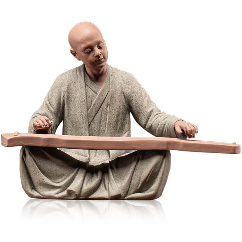 Mönch Klangmeditation ( Figur aus Keramik Handgemacht)