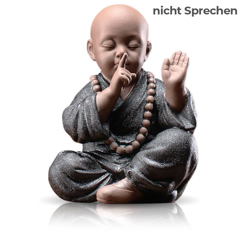 Die "Vier Grundlagen der Meditation" - Mönchsfiguren aus Tonerde bayondo