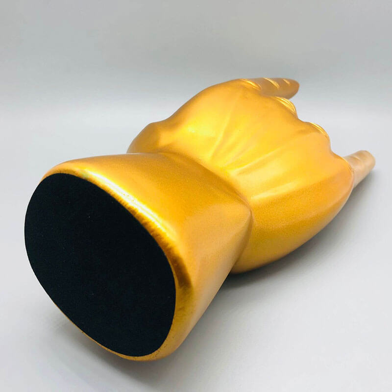 Mano Cornuto Handzeichen in Gold bayondo