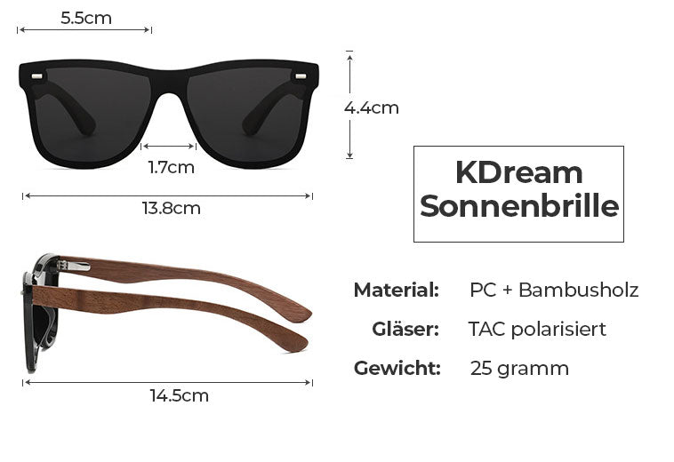 KDREAM - Sommer Sonnenbrillen (polarisiert) bayondo