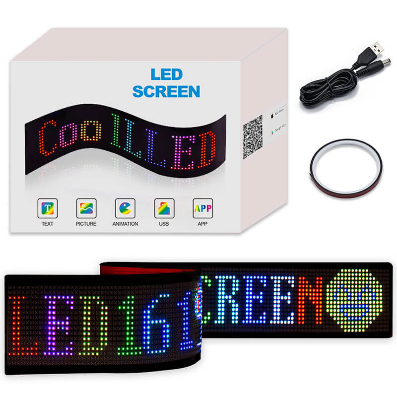 Flexibler USB LED-Bildschirm FLEX in 3 Größen bayondo