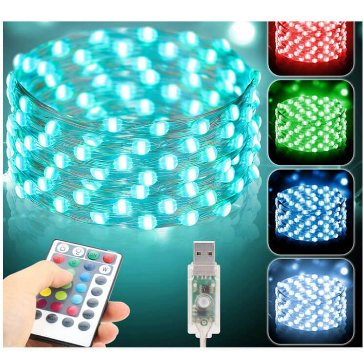 200 LED’s, USB Hängelichter LIGHTPOP – 3x3 Meter mit Fernbedienung und Soundsensor