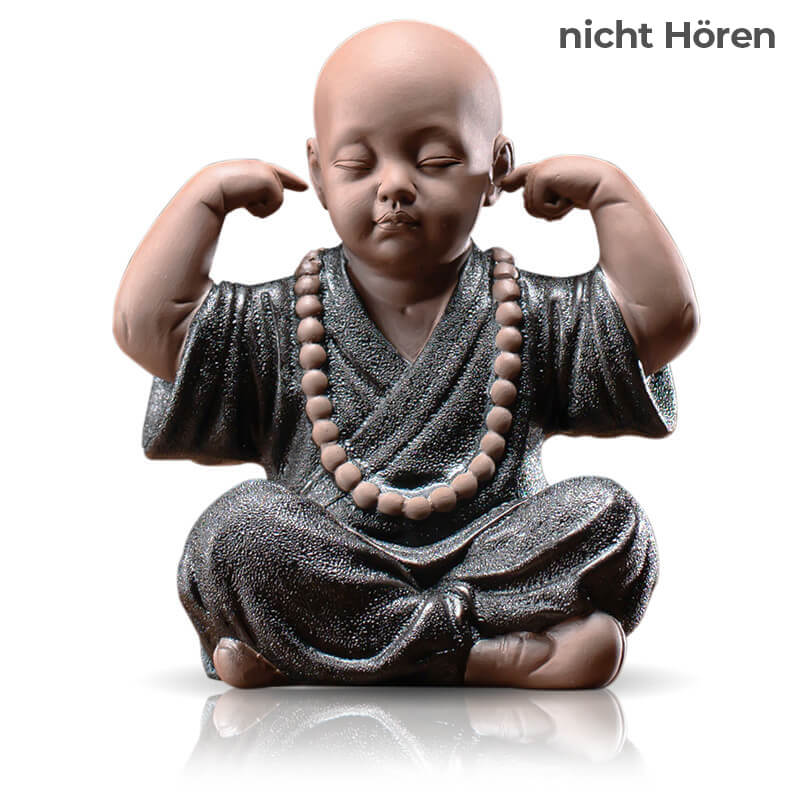 Die "Vier Grundlagen der Meditation" - Mönchsfiguren aus Tonerde