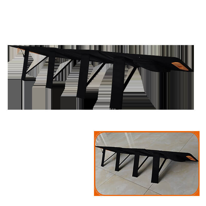 SUNPRO 300Watt 12V Monokristalline Outdoor-Solarpanel - Integrierte Anschlüsse, Faltbar, mit Tragegriffen und Standfüßen