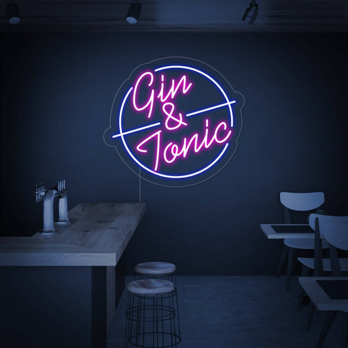 "GIN & TONIC" LED Neon Schild (50x45cm) bayondo