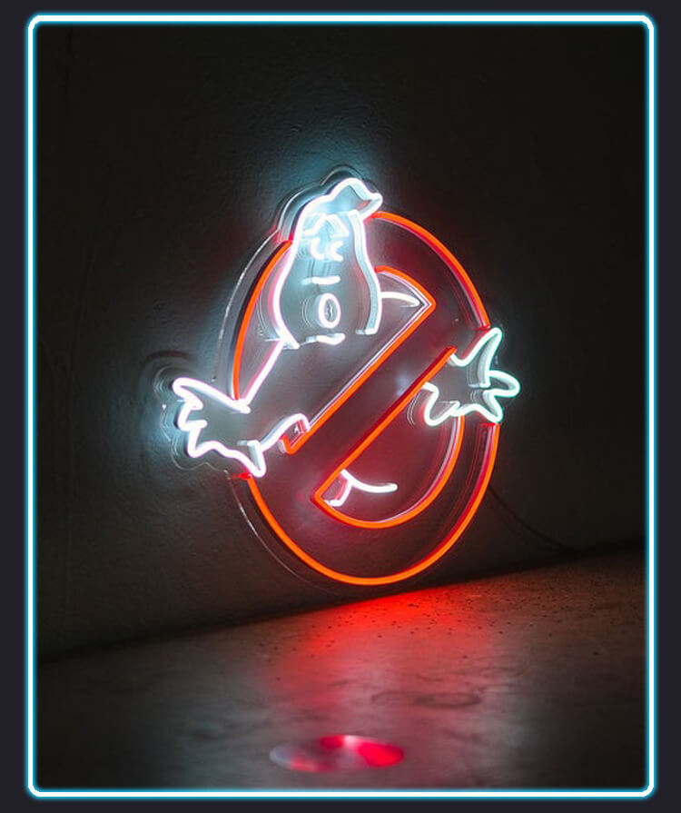 "GHOSTBUSTERS" LED-Schild (40 x 35cm)