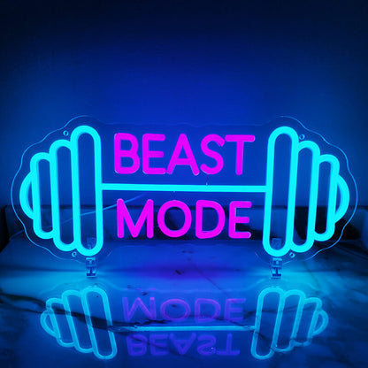 "BEAST MODE" LED-Neonschild (19,5x45)(USB)