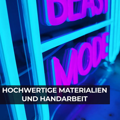 "BEAST MODE" LED-Neonschild (19,5x45)(USB)