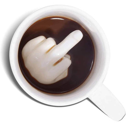 Mittelfinger Kaffeetasse