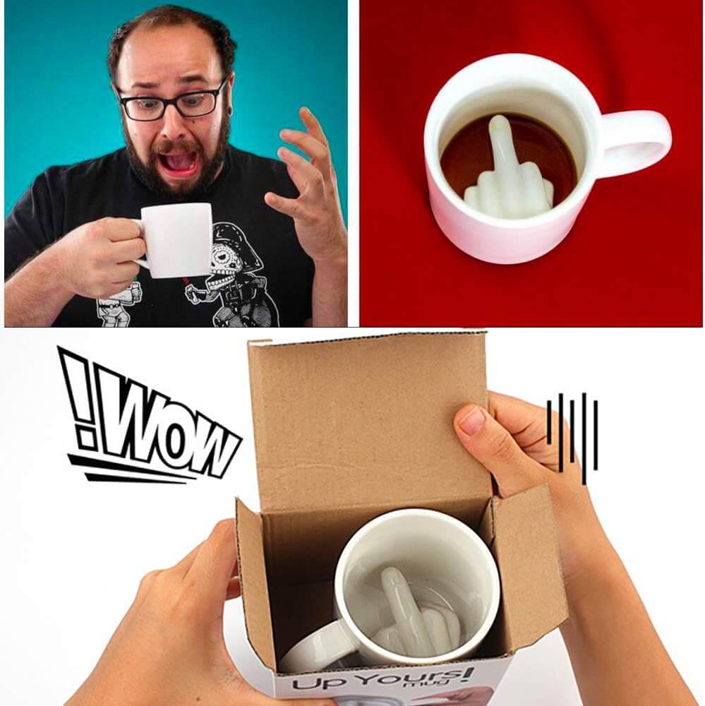 Mittelfinger Kaffeetasse