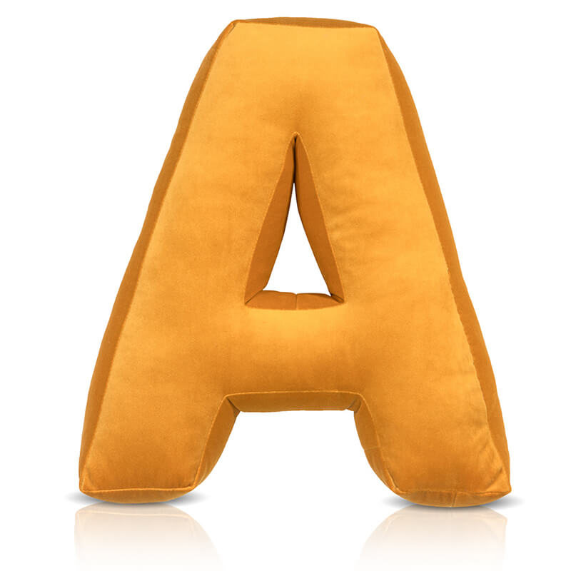 Buchstabenkissen Velours