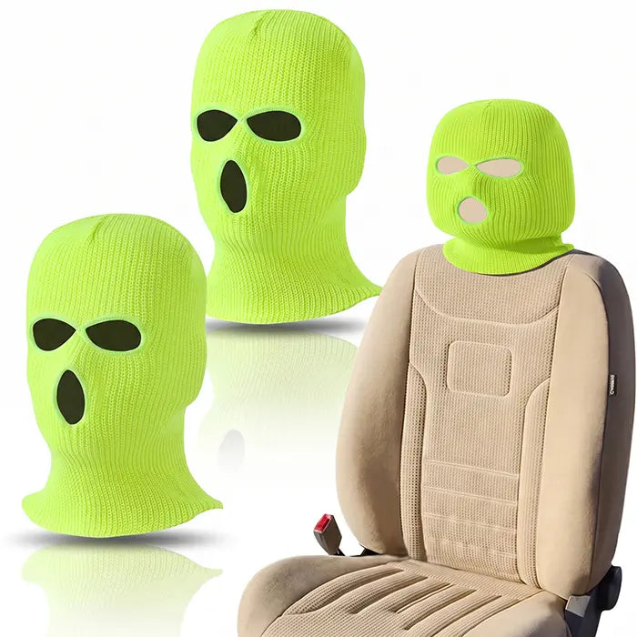 2er SET - Lustige Gangster Maske Kopfstützenüberzug