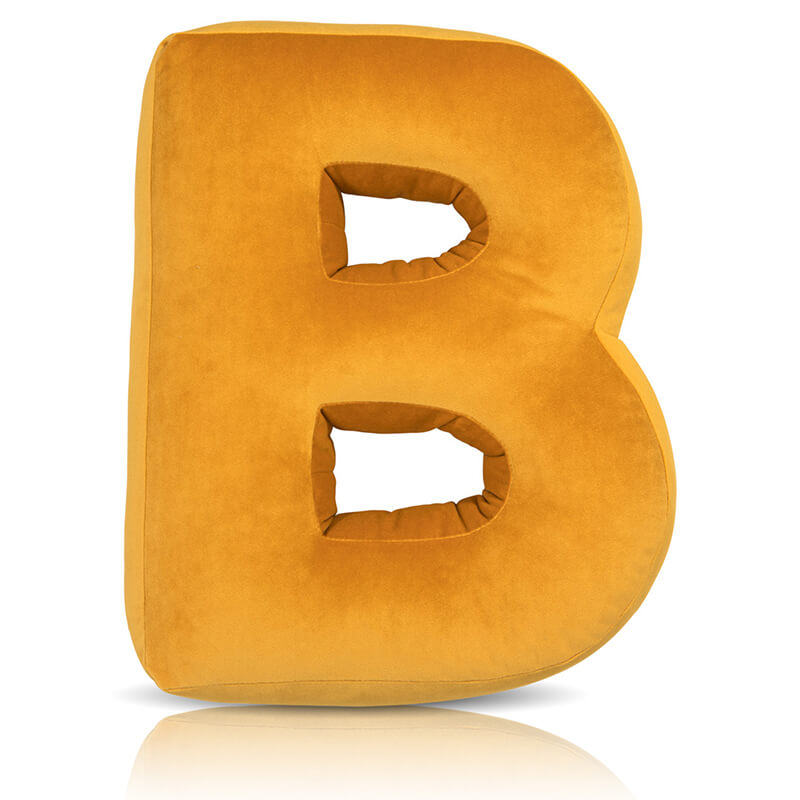 Buchstabenkissen Velours