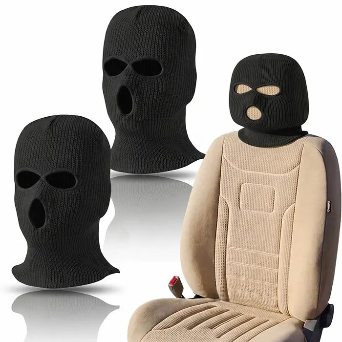 2er SET - Lustige Gangster Maske Kopfstützenüberzug