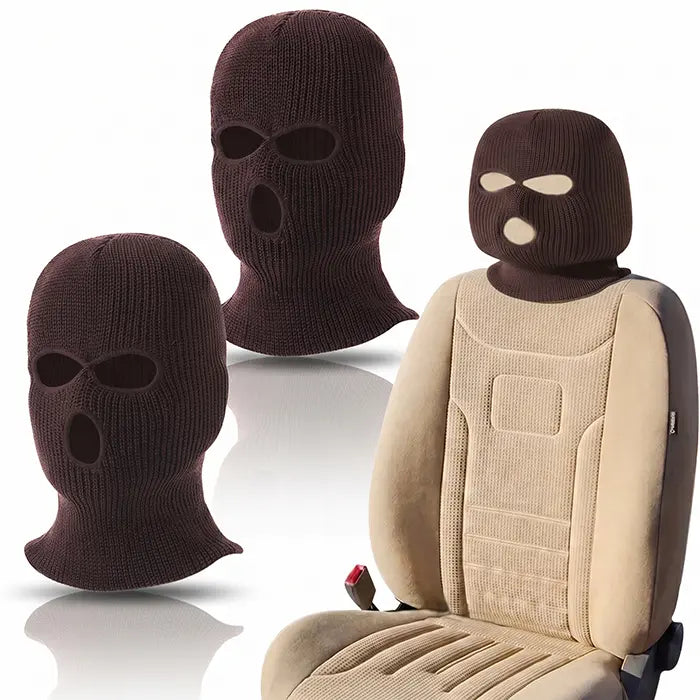 2er SET - Lustige Gangster Maske Kopfstützenüberzug