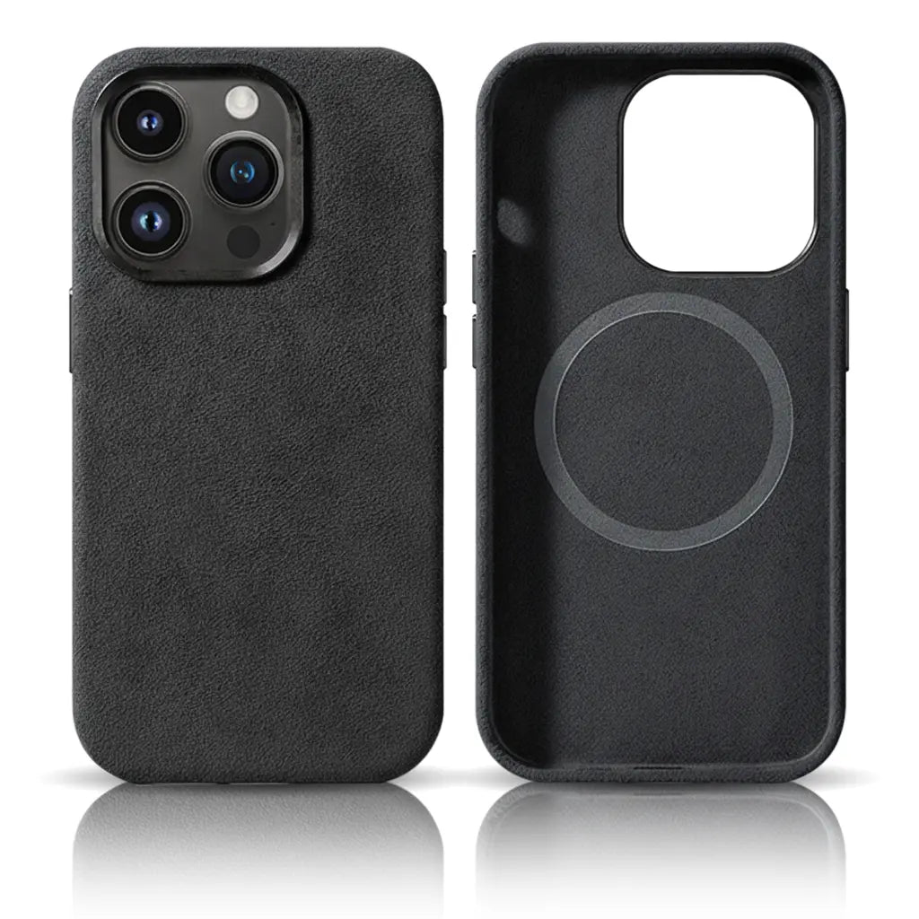 Alcantara® Leder Premium Handyhülle für iPhone 14–17 bayondo