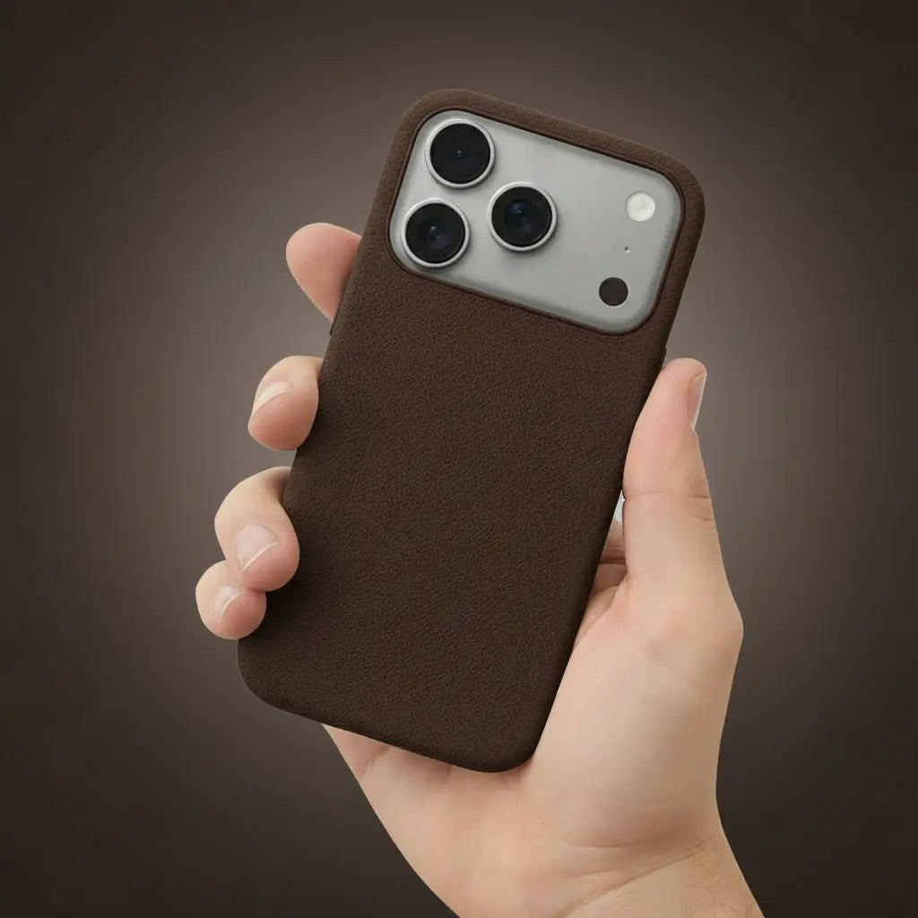 Alcantara® Leder Premium Handyhülle für iPhone 14–17 bayondo