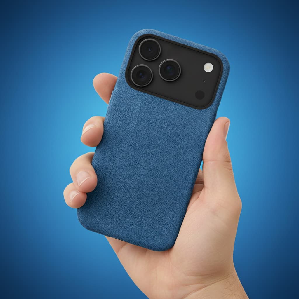 Alcantara® Leder Premium Handyhülle für iPhone 14–17 bayondo