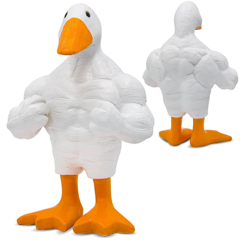 Lustige Bodybuilder Ente (15cm)