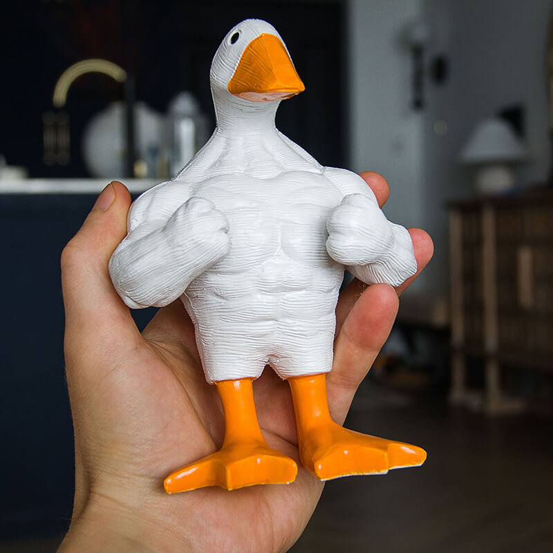 Lustige Bodybuilder Ente (15cm)