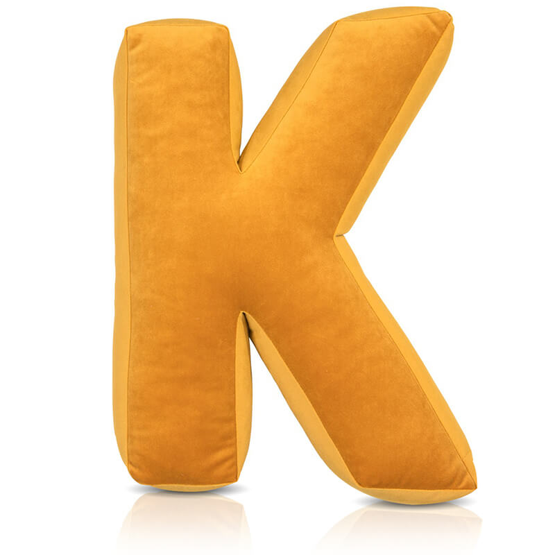 Buchstabenkissen Velours