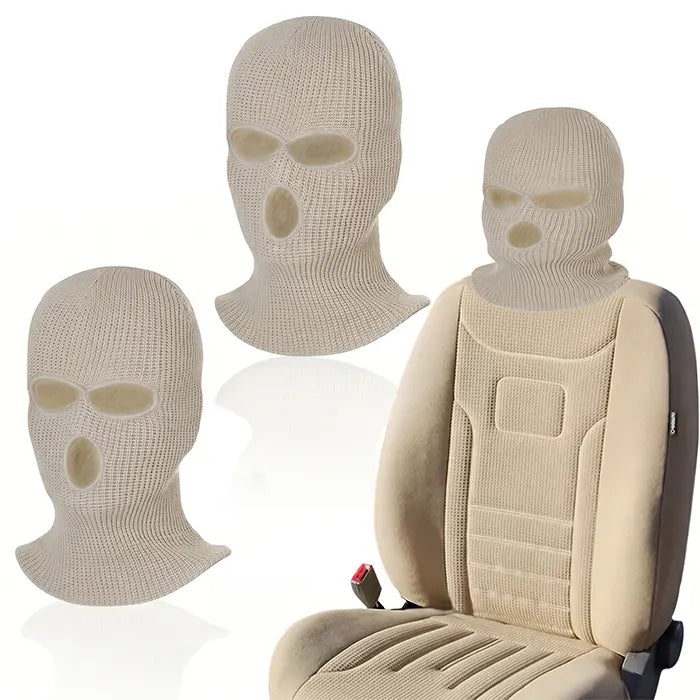 2er SET - Lustige Gangster Maske Kopfstützenüberzug