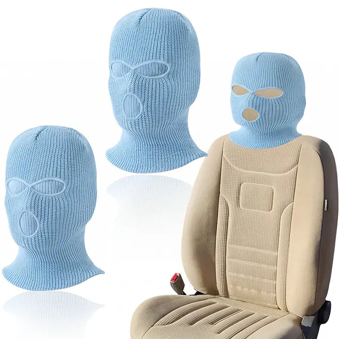 2er SET - Lustige Gangster Maske Kopfstützenüberzug