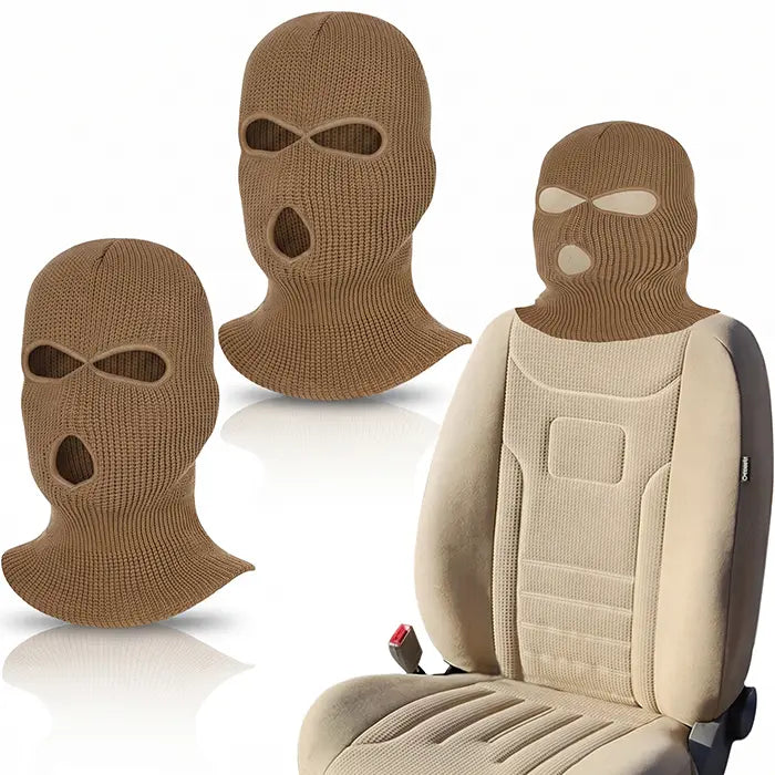 2er SET - Lustige Gangster Maske Kopfstützenüberzug