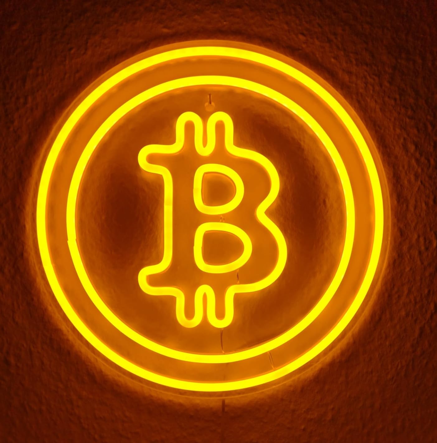 BITCOIN – Rundes Neon LED Schild (32cm)