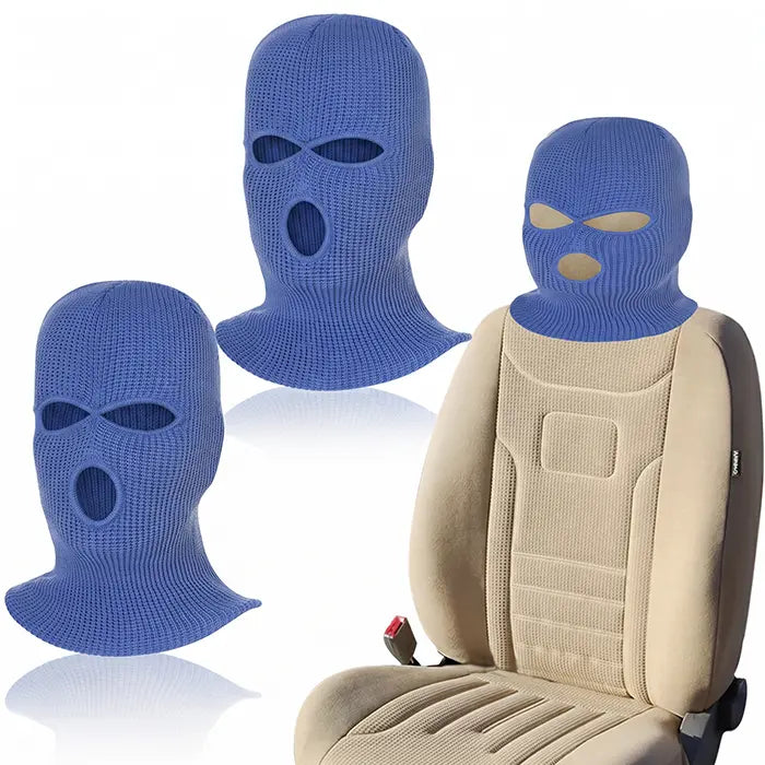 2er SET - Lustige Gangster Maske Kopfstützenüberzug
