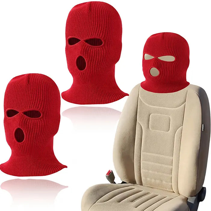 2er SET - Lustige Gangster Maske Kopfstützenüberzug