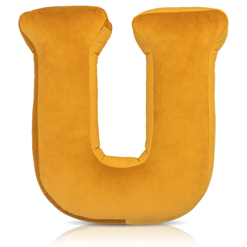 Buchstabenkissen Velours